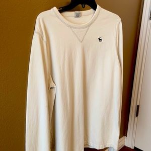 Abercrombie Cream Crewneck